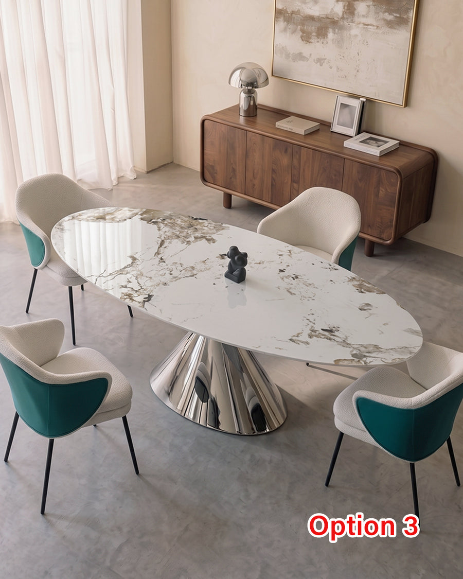 Pires Oval Dining Table, Sintered Stone 产品图 11