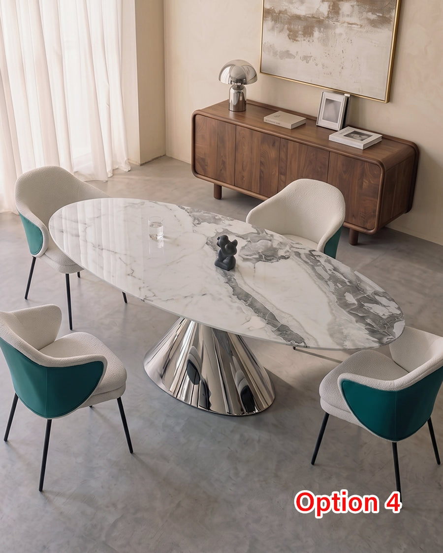 Pires Oval Dining Table, Sintered Stone 产品图 12