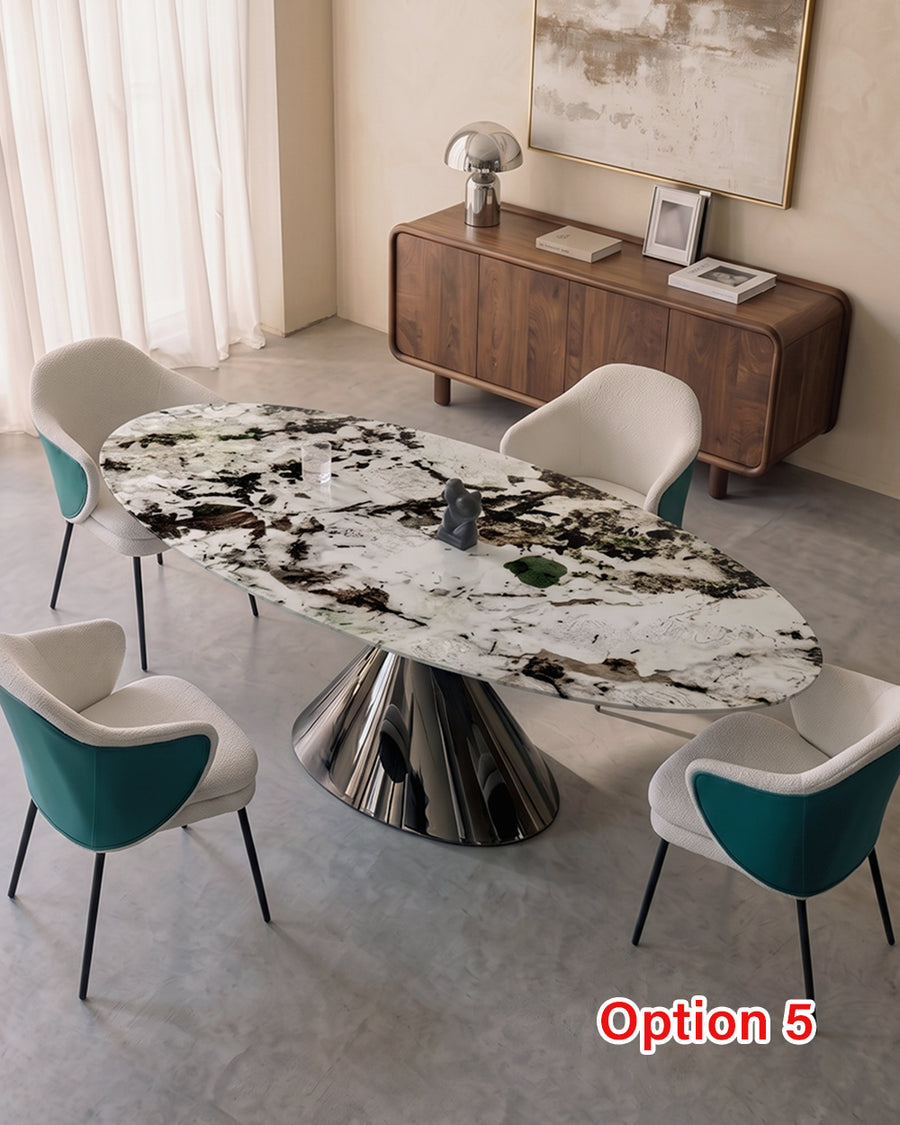 Pires Oval Dining Table, Sintered Stone 产品图 13