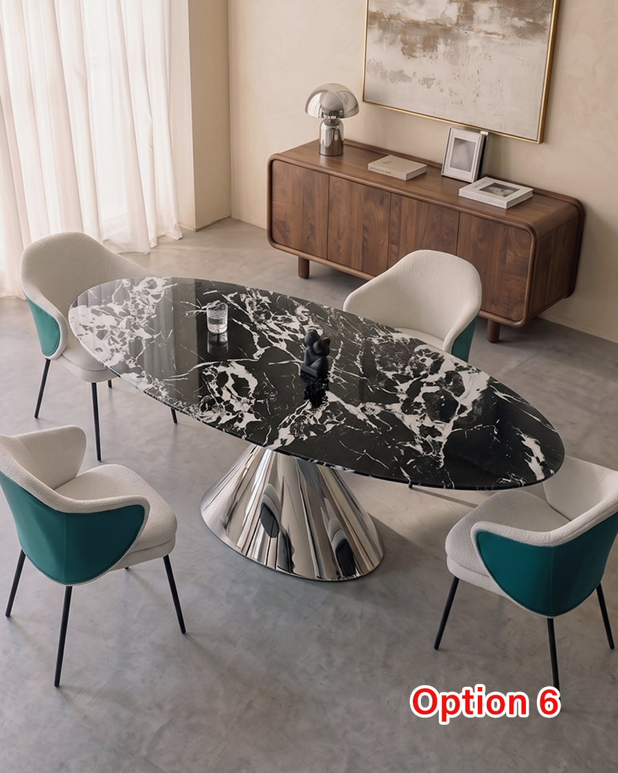 Pires Oval Dining Table, Sintered Stone 产品图 14