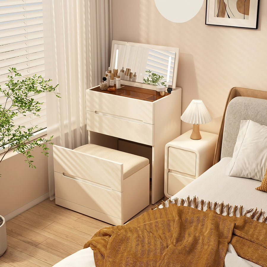 Prudence Dressing Table With Storage Stool for modern UK living room