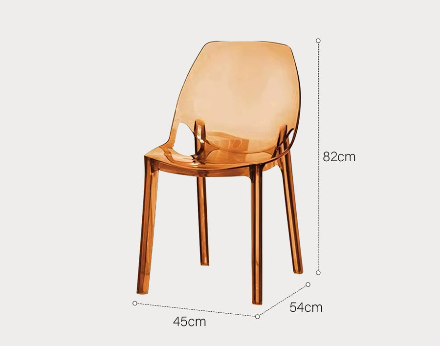 Schmitt Ghost Chair, Plastic Dining Chair, Acrylic