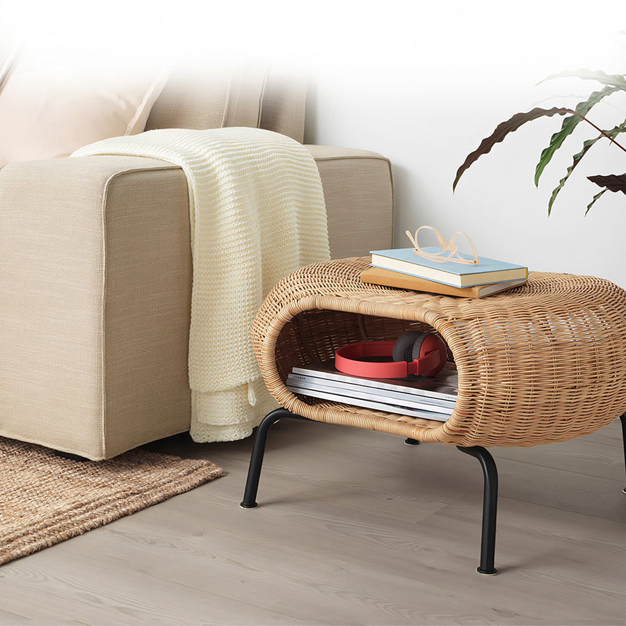 Serrano Outdoor Lounge Chair With Footstool, Rattan