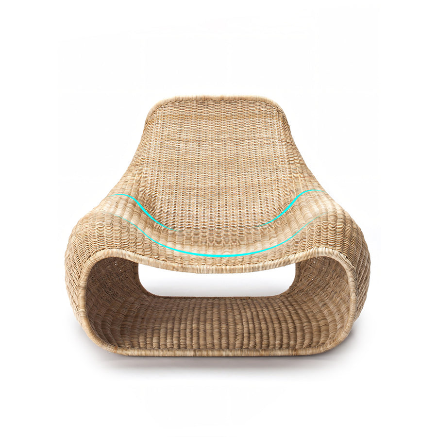 Serrano Outdoor Lounge Chair With Footstool, Rattan