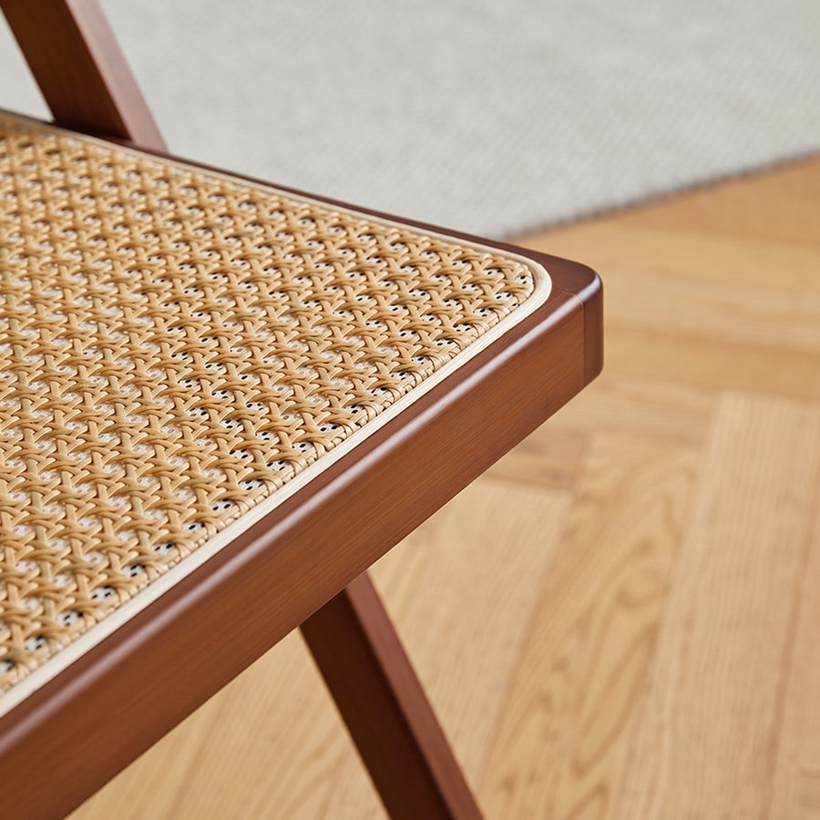 Sharon Foldable Rattan Dining Chair, Bamboo