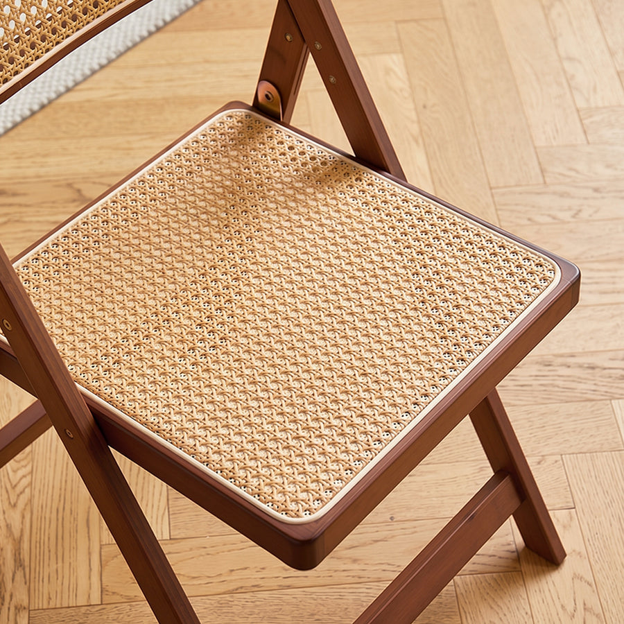 Sharon Foldable Rattan Dining Chair, Bamboo