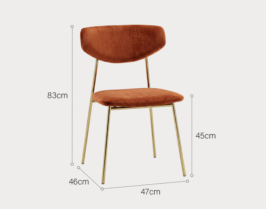 Urban Dining Chair, Velvet