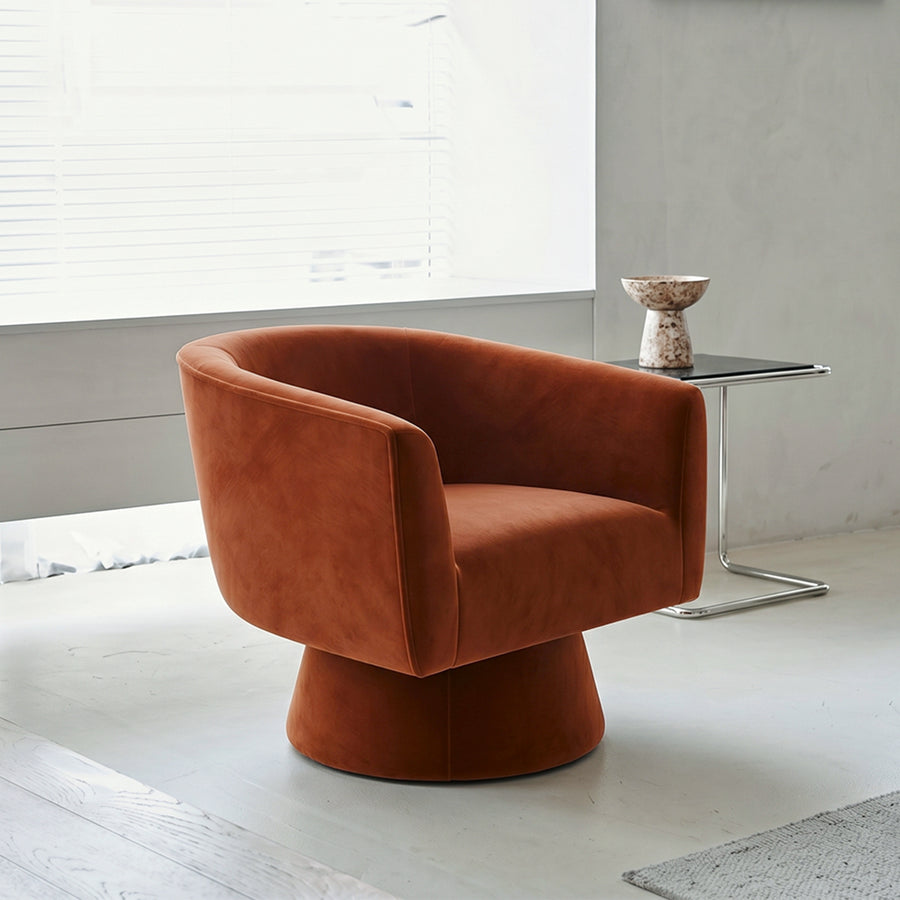 Tavares Swivel Armchair, Lounge Chair, Velvet