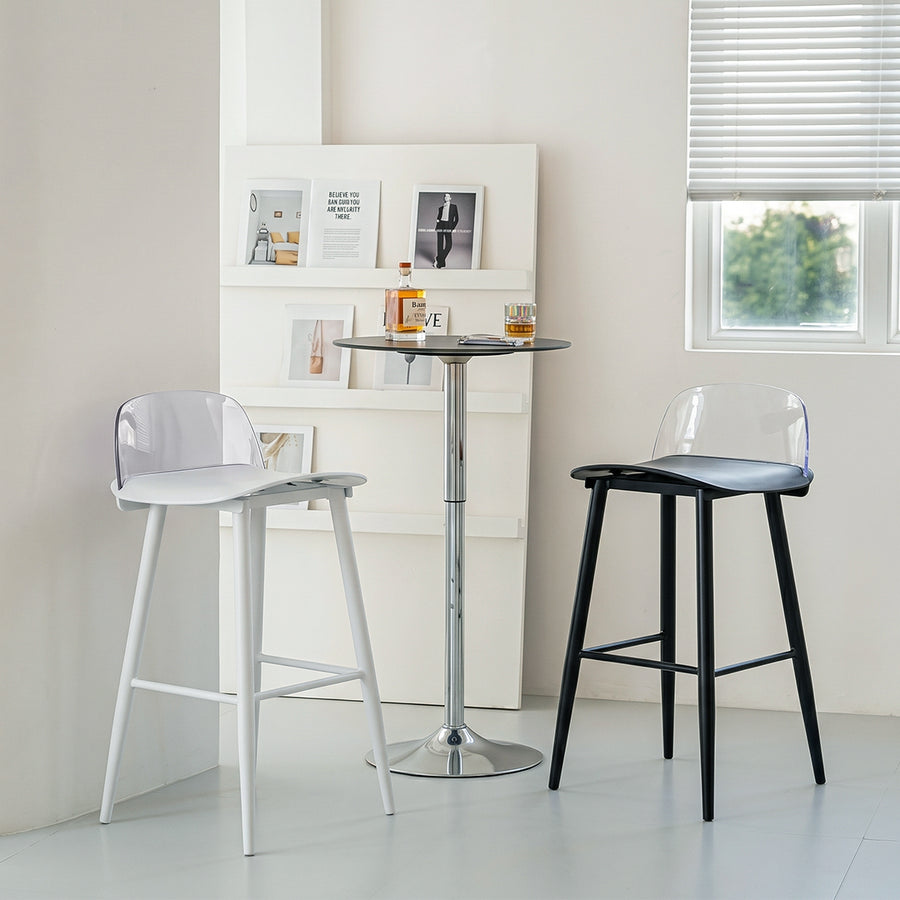 Yves Nordic Bar Stool, Woonden Leg