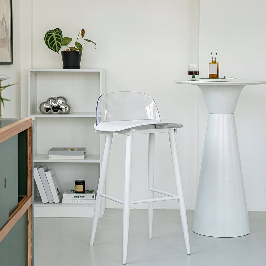 Yves Nordic Bar Stool, Woonden Leg