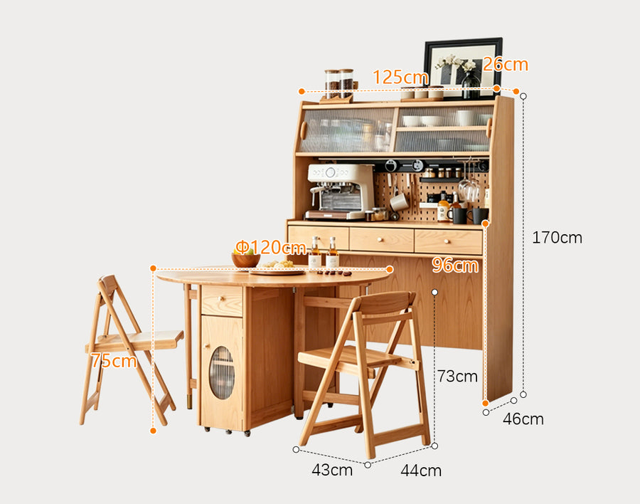 Reddy Fold Away Dining Table for modern UK dining room