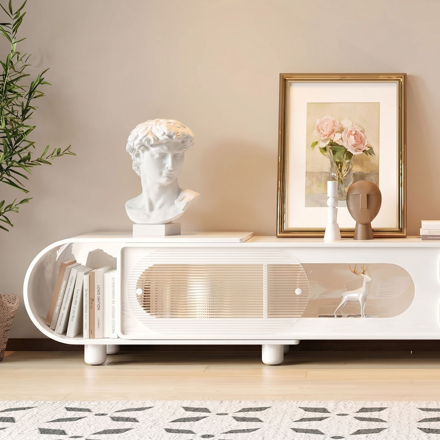 Murphy TV Stand with Sideboard, Murphy Living Room Set front view as a modern tv stand