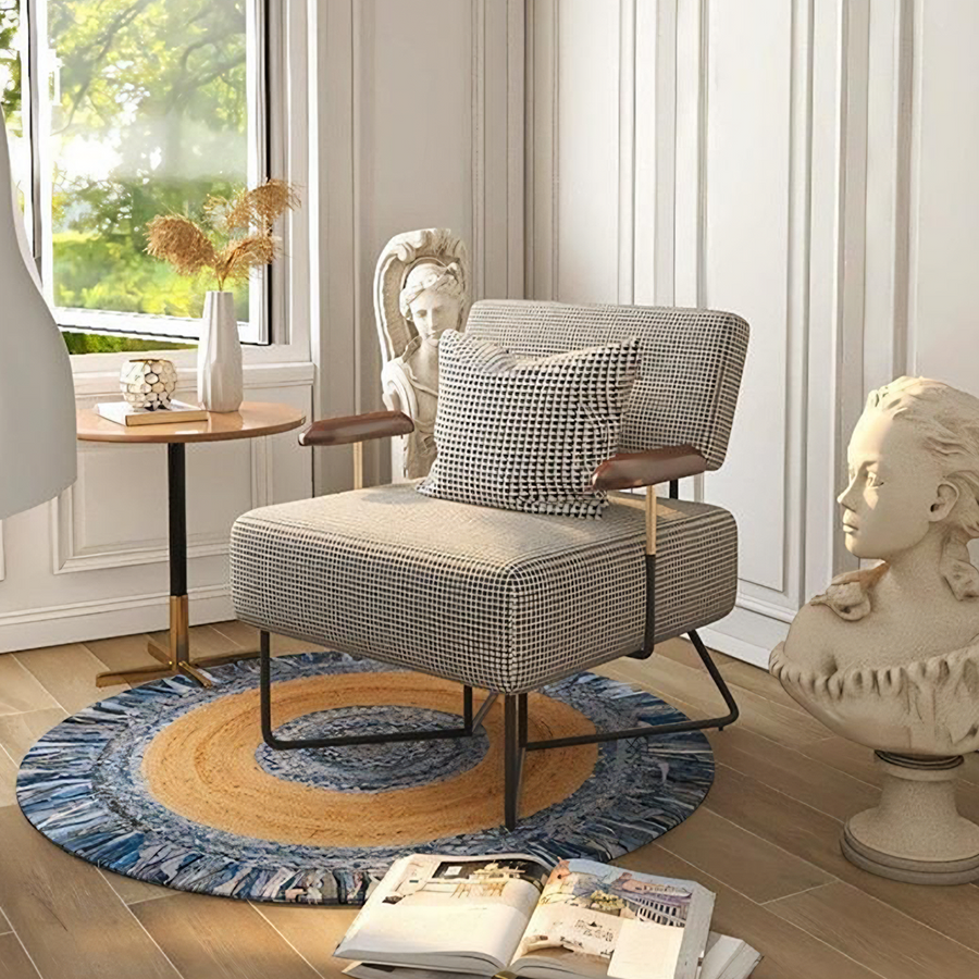 Riana Armchair, Black & White - accent chair UK