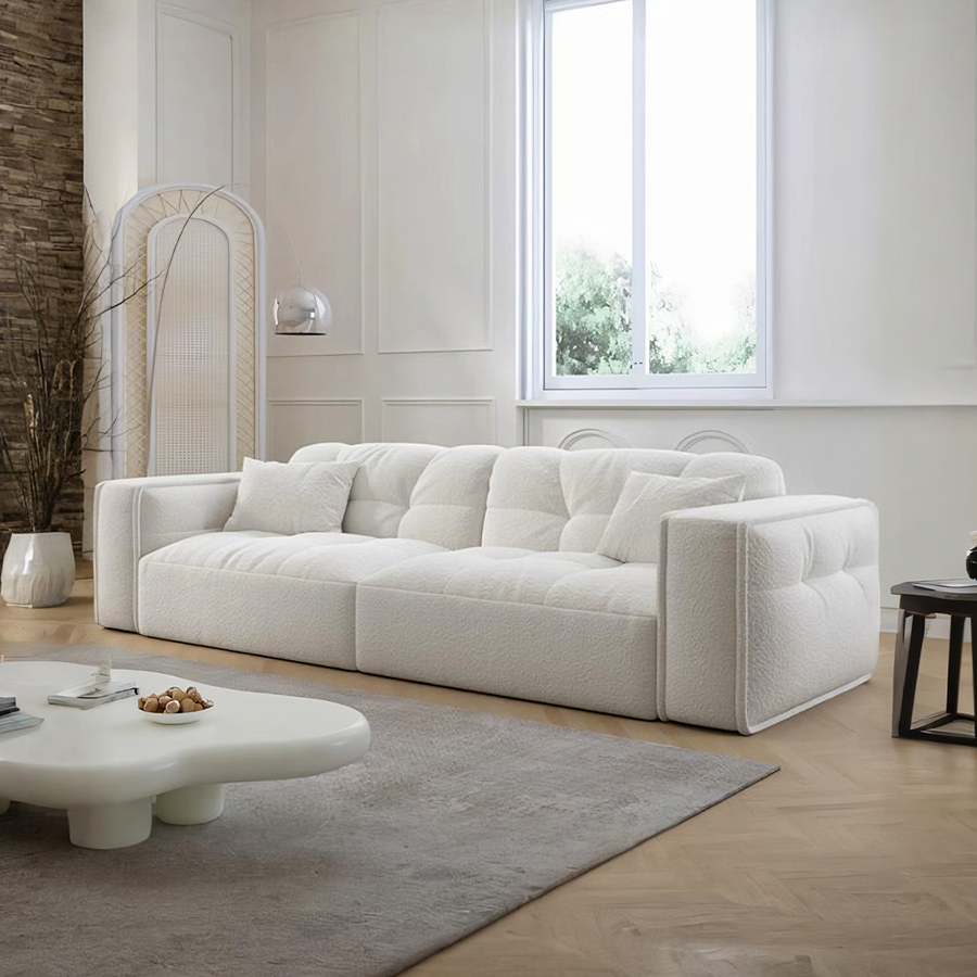 Rita Two Seater, Three Seater, Four Seater Sofa, Boucle for modern UK living room