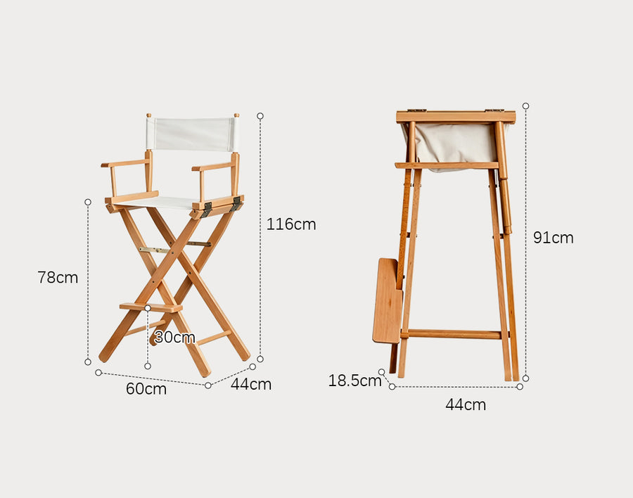 Rivas Foldable Bar Stool, Canvas in a modern UK home