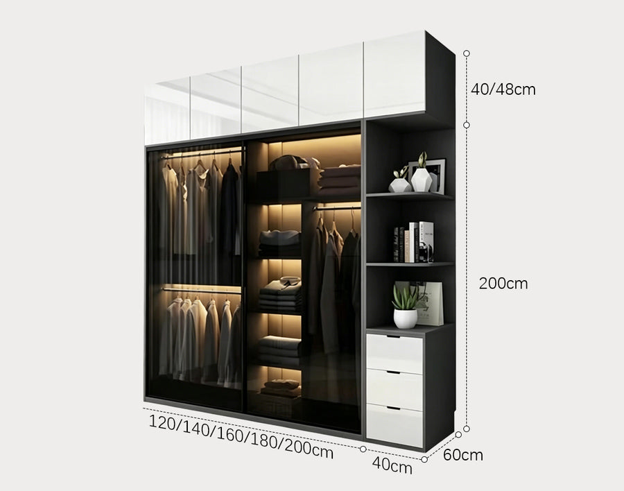 Rod Wardrobe, Grey