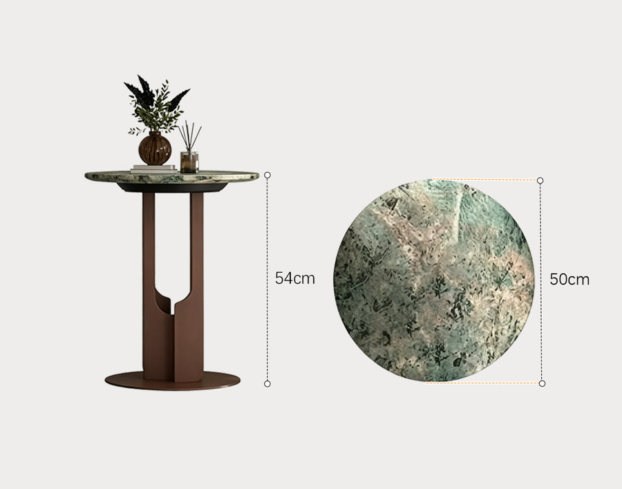 Rory Side Table With Marble Top