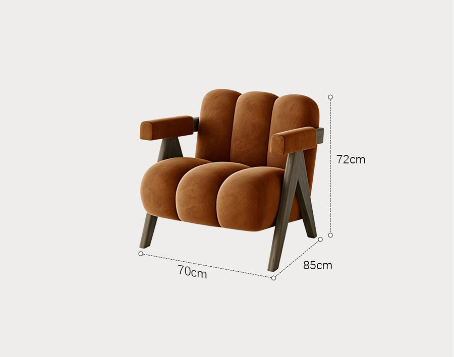 Rosa Armchair, Velvet/ Boucle in a modern UK home