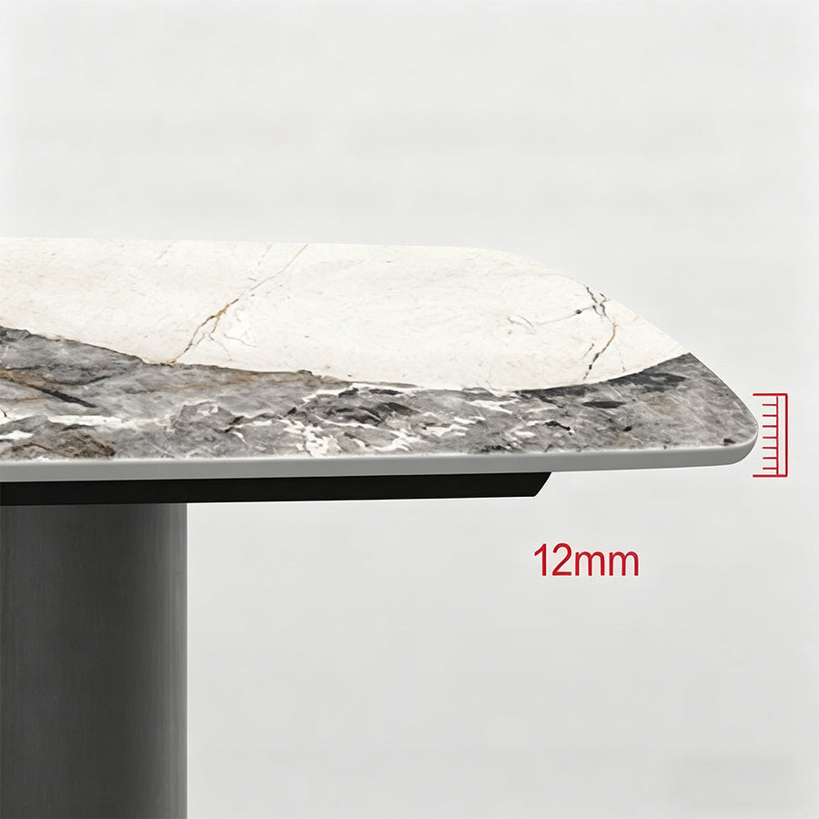 Rupert Dining Table lifestyle view with stone dining tables