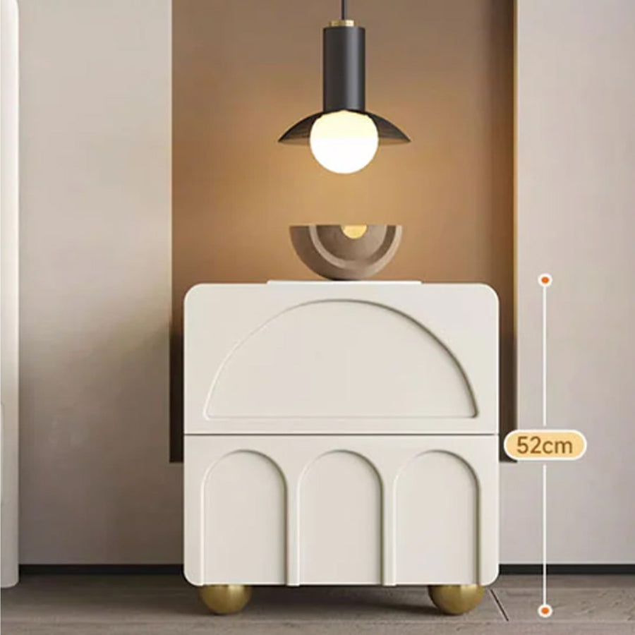 Sal Bedside Table, Cream Or Black