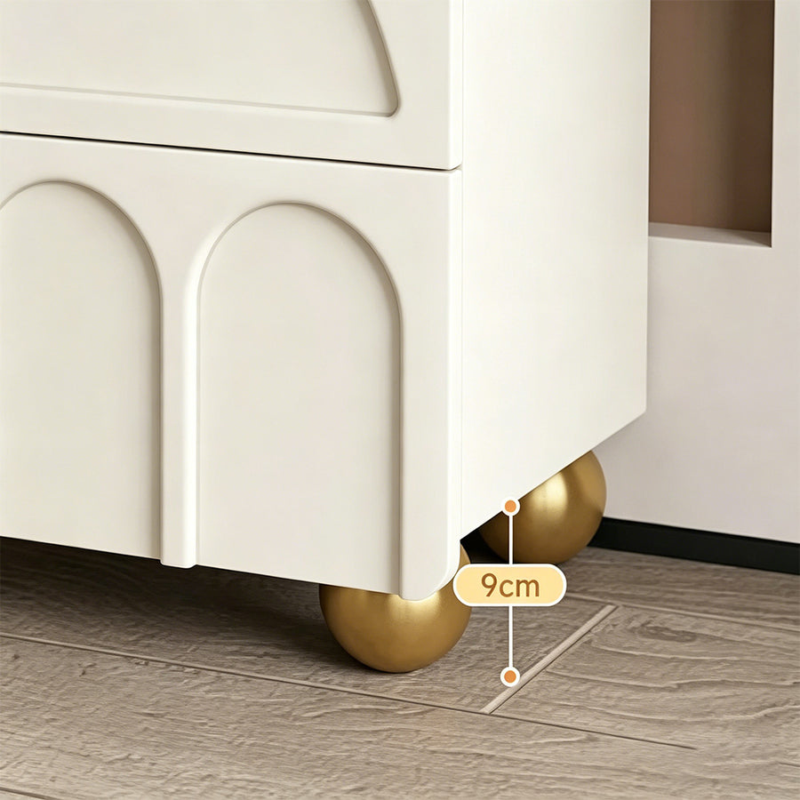 Sal Bedside Table, Cream Or Black