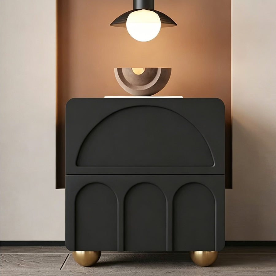 Sal Bedside Table, Cream Or Black
