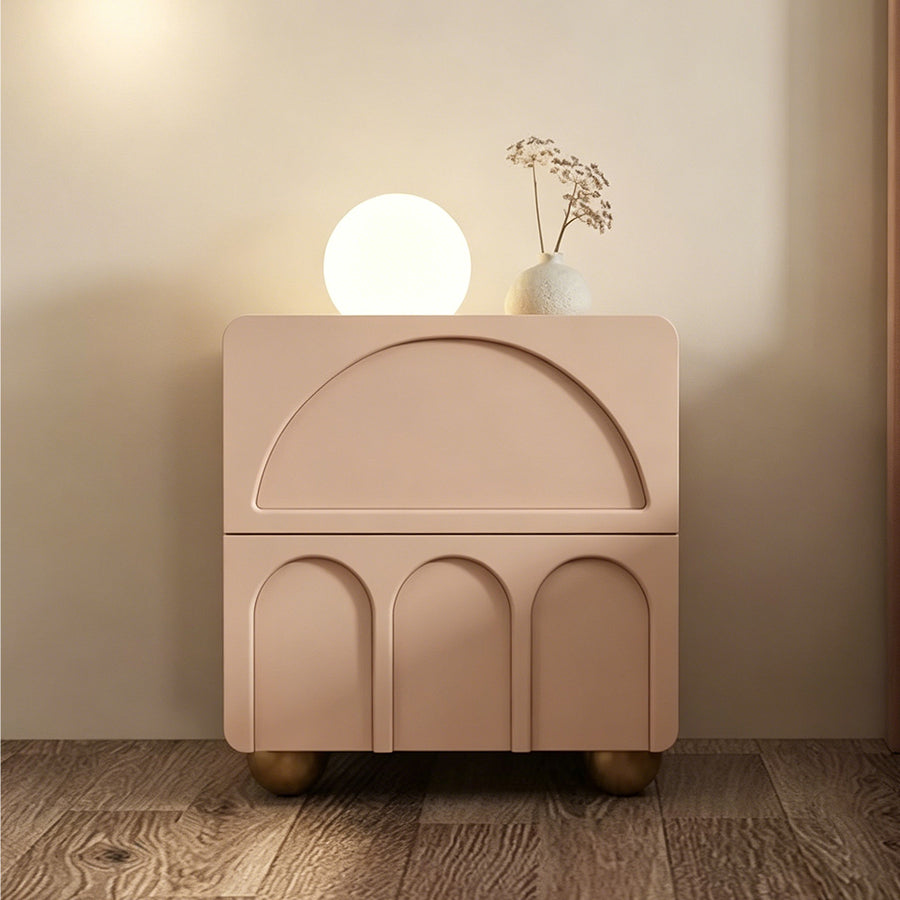 Sal Bedside Table, Cream Or Black