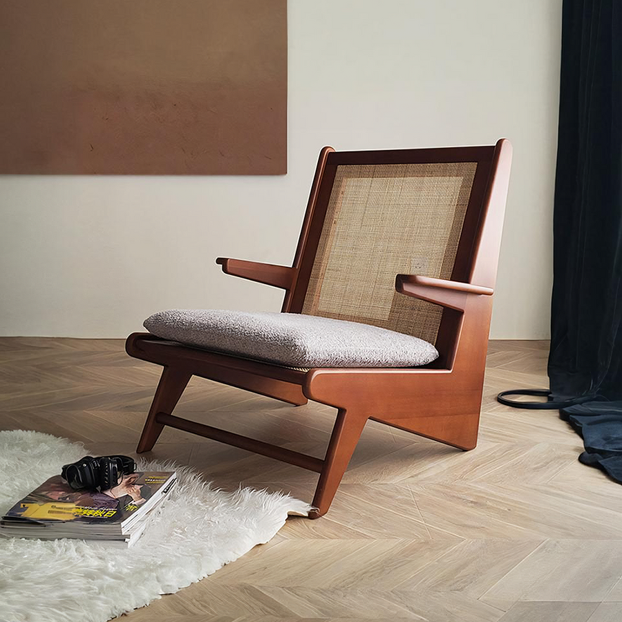 Samantha Armchair, Wooden - accent chair UK