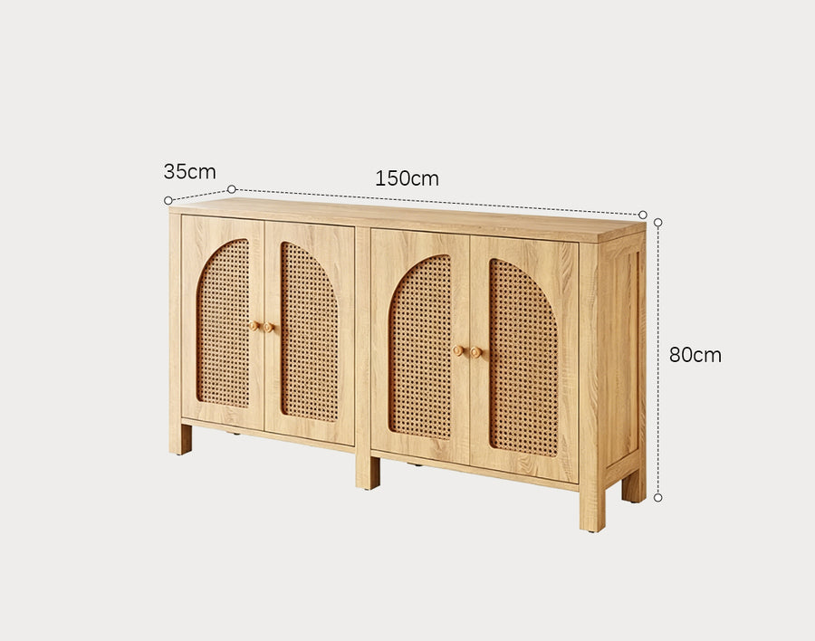Sawyer Rattan Sideboard, Storage Cabinet