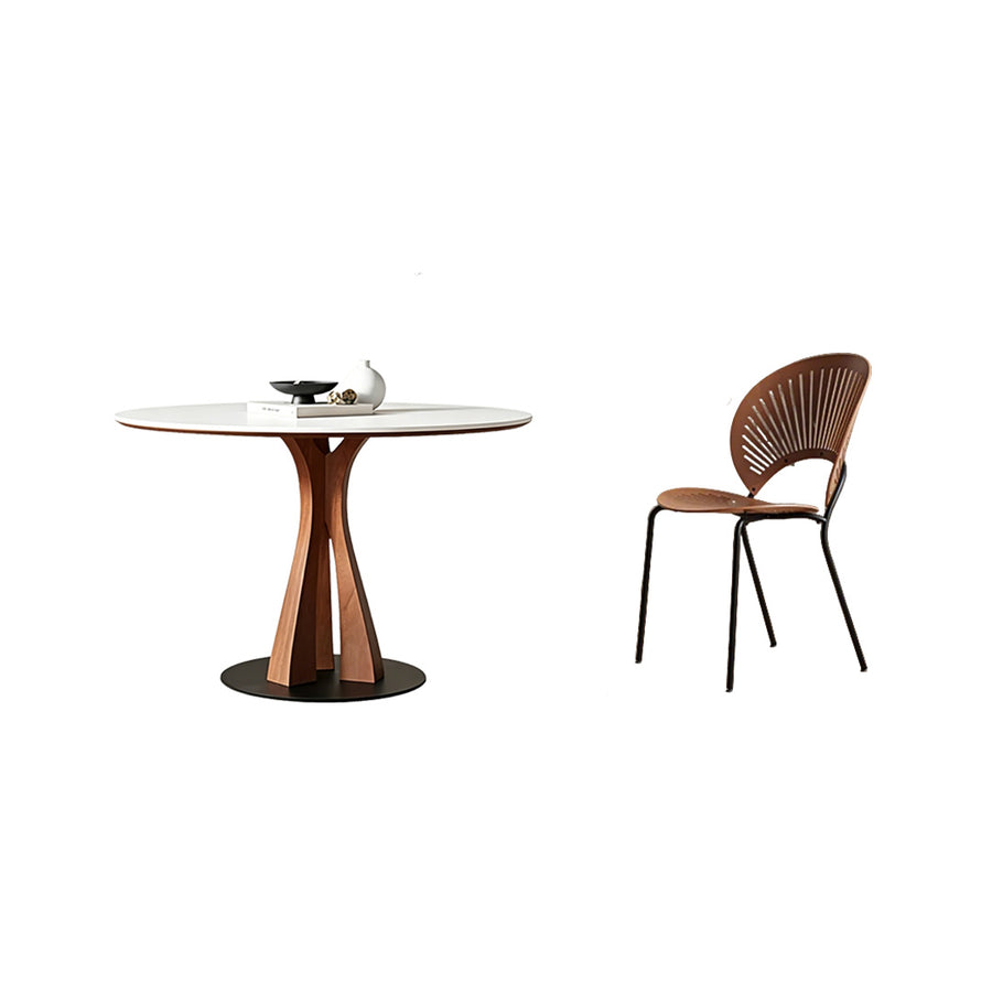 Seraphim Round Dining Table room setting for everyday dining