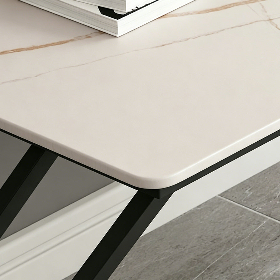 Simon Office Desk, Sintered Stone