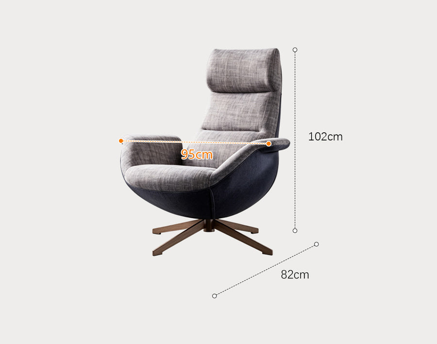 Simone Armchair, Linen styled for for living room