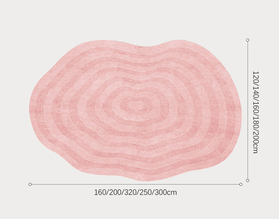 Sofia Blush Gradient Cloud Rug, Various Styles Available