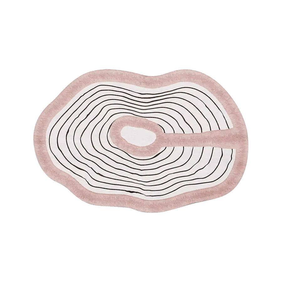 Nova Topo Blush Rug, Various Styles Available in a modern UK home