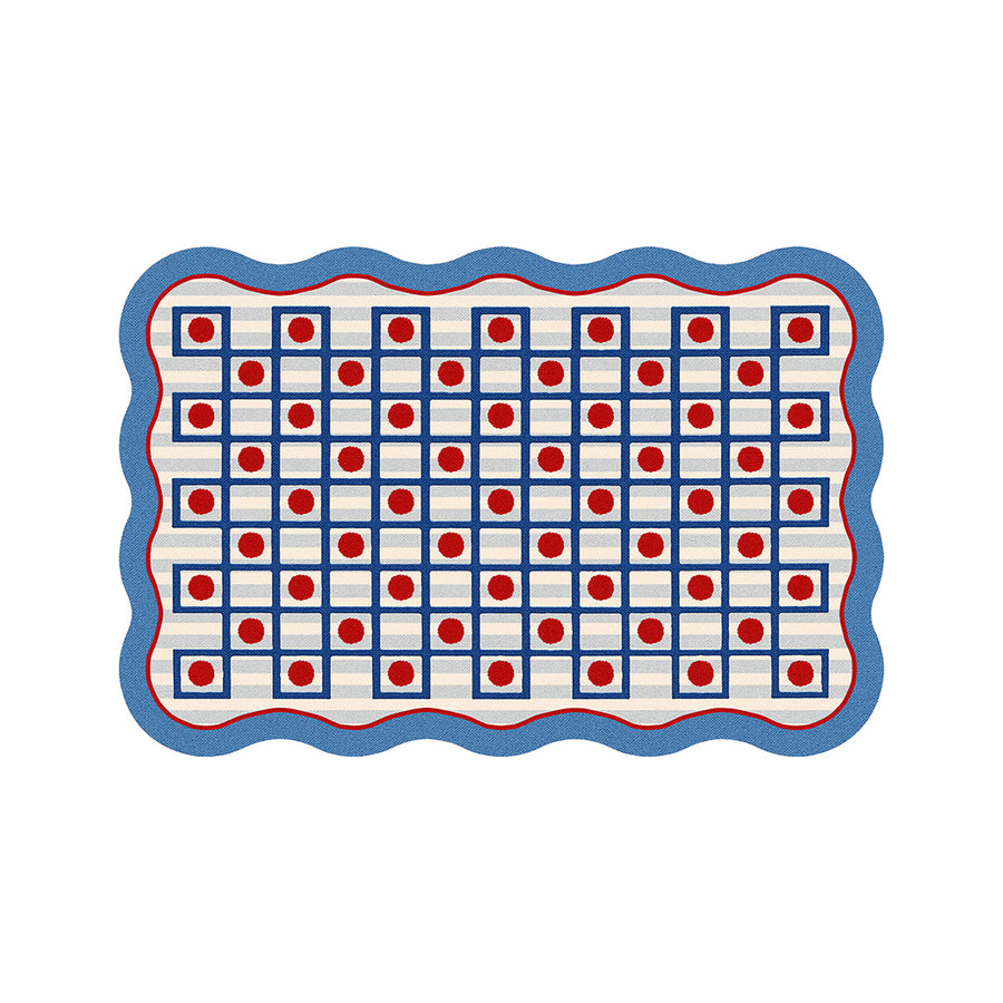 Penelope Retro Rug, Various Styles Available detail view for patterned area rug