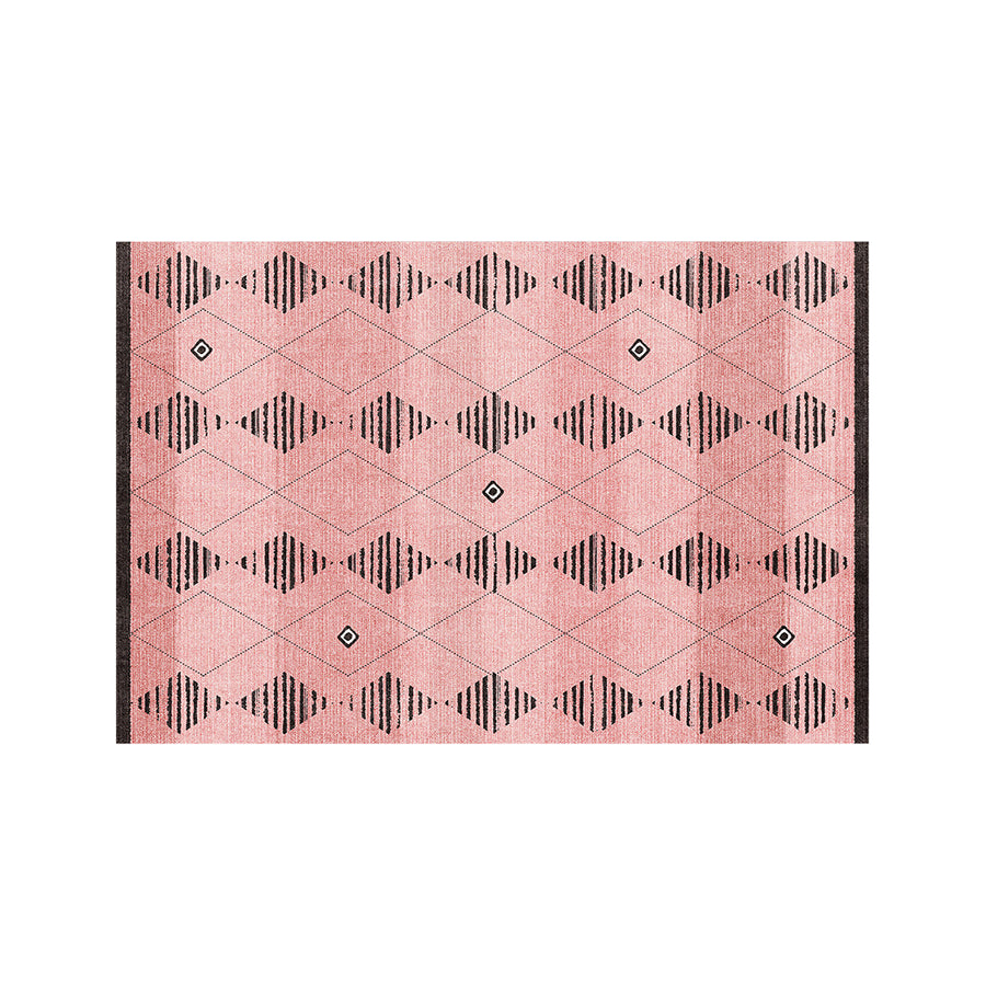 Sofia Blush Gradient Cloud Rug, Various Styles Available detail view for patterned area rug