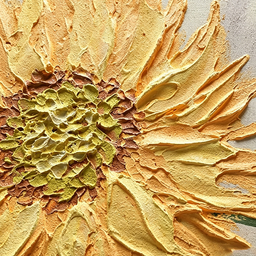 Sunflowers Leaves Framed Wall Art Print Multiple Size