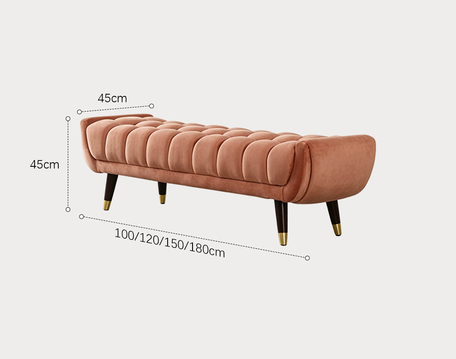 TB15 Orange Bench, Velvet
