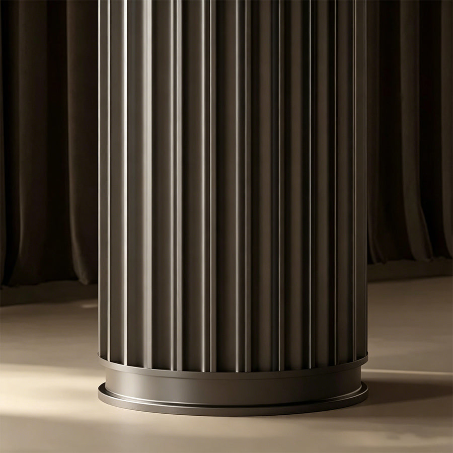 Tabitha Side Table, Purple & Marble & Aluminum Alloy