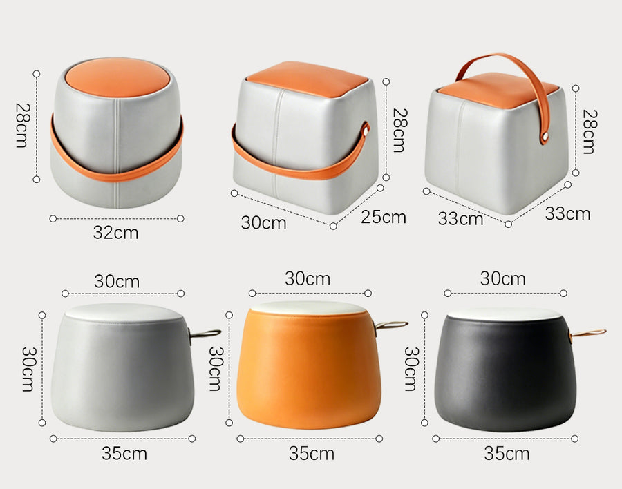 Tabitha Mini Saddle Footstool