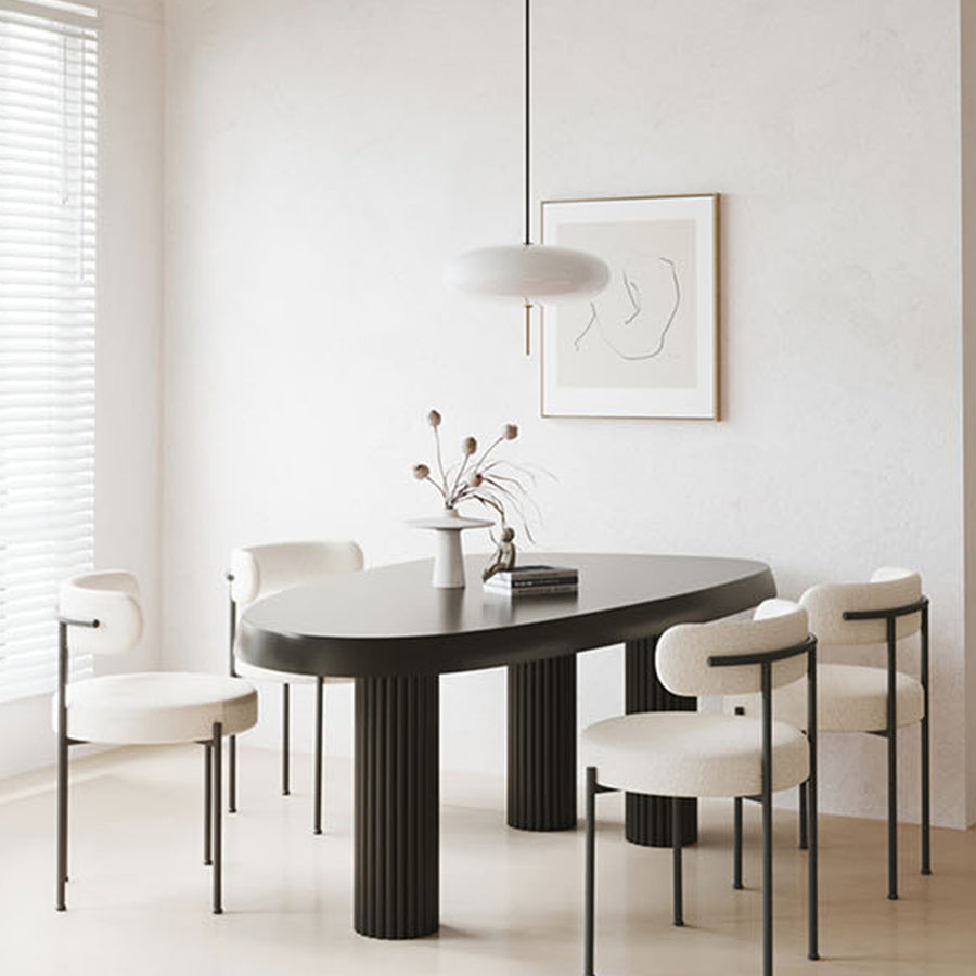 Tammy Dining Table detail showing table finish and proportions