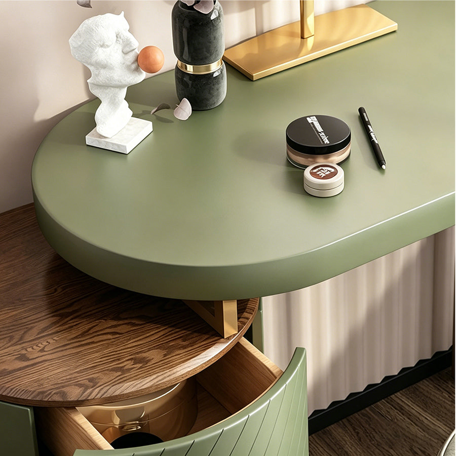 Tandy Dressing Table, Green/ White/ Black And Gold product image 9