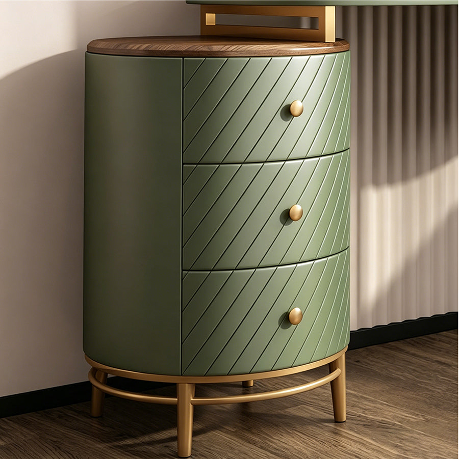 Tandy Dressing Table, Green/ White/ Black And Gold product image 8