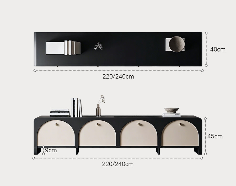 Terri TV Stand room setting for TV storage