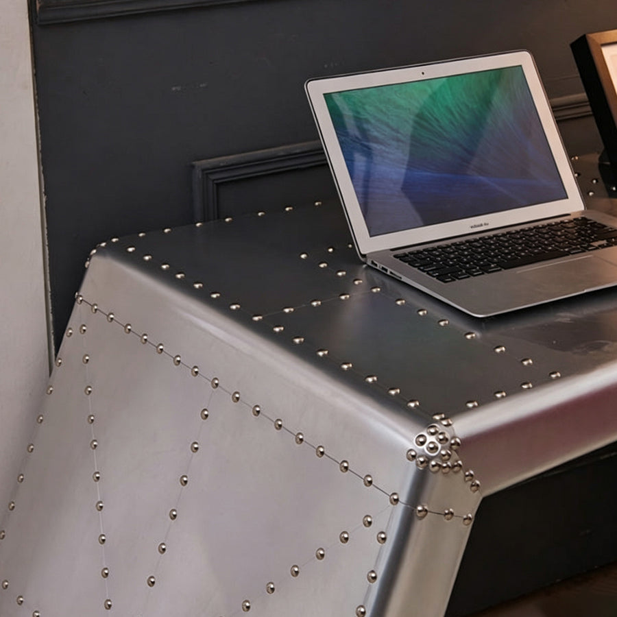 Timothy Aviator Office Desk, Aluminium
