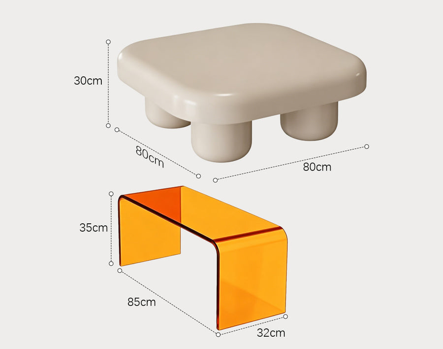 Tok Mark Square Nesting Coffee Table
