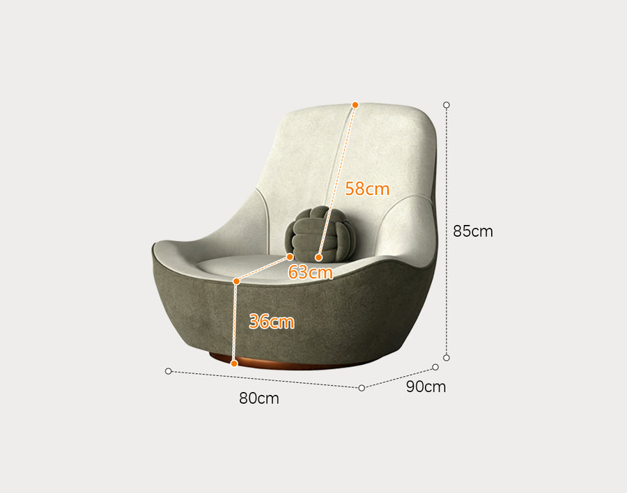 Topchance Icon Armchair, Suede styled for accent chair UK