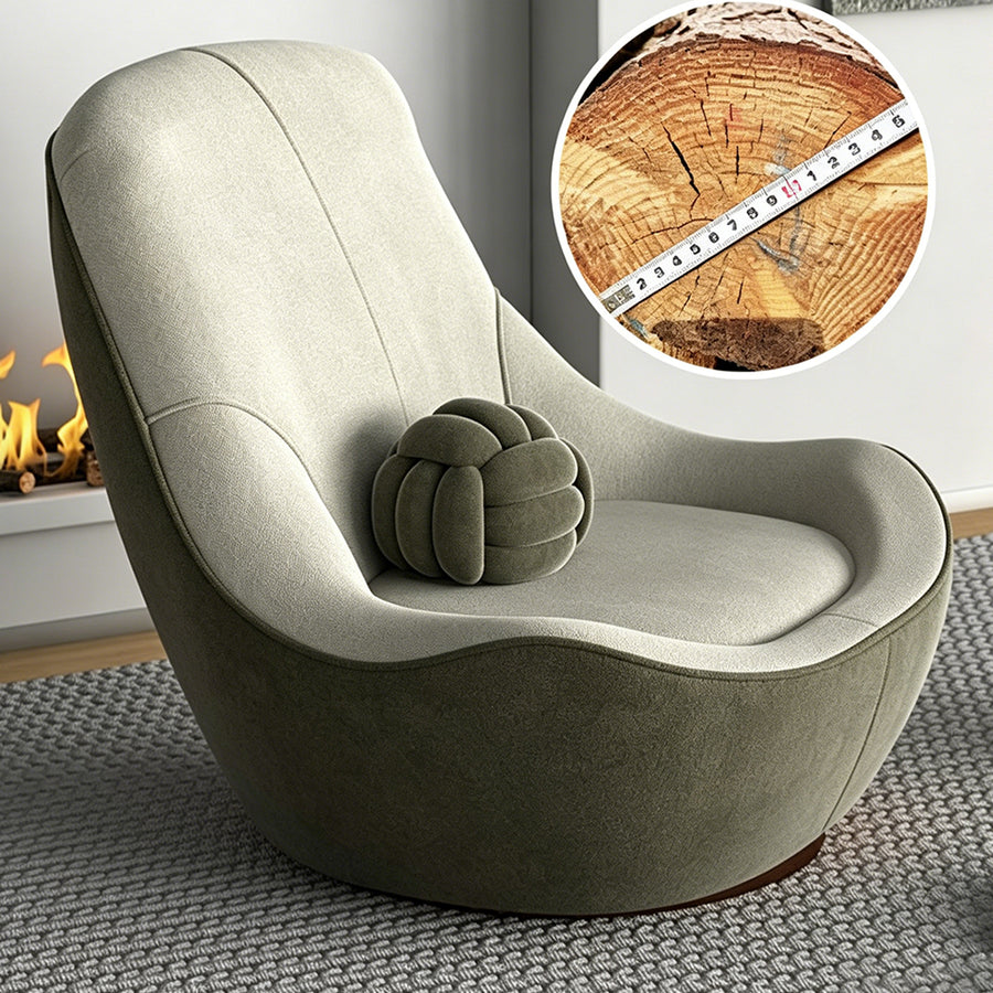 Topchance Icon Armchair, Suede styled for for living room