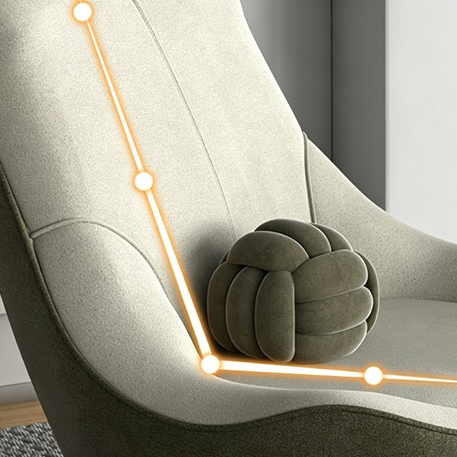 Topchance Icon Armchair, Suede detail view for accent chair UK