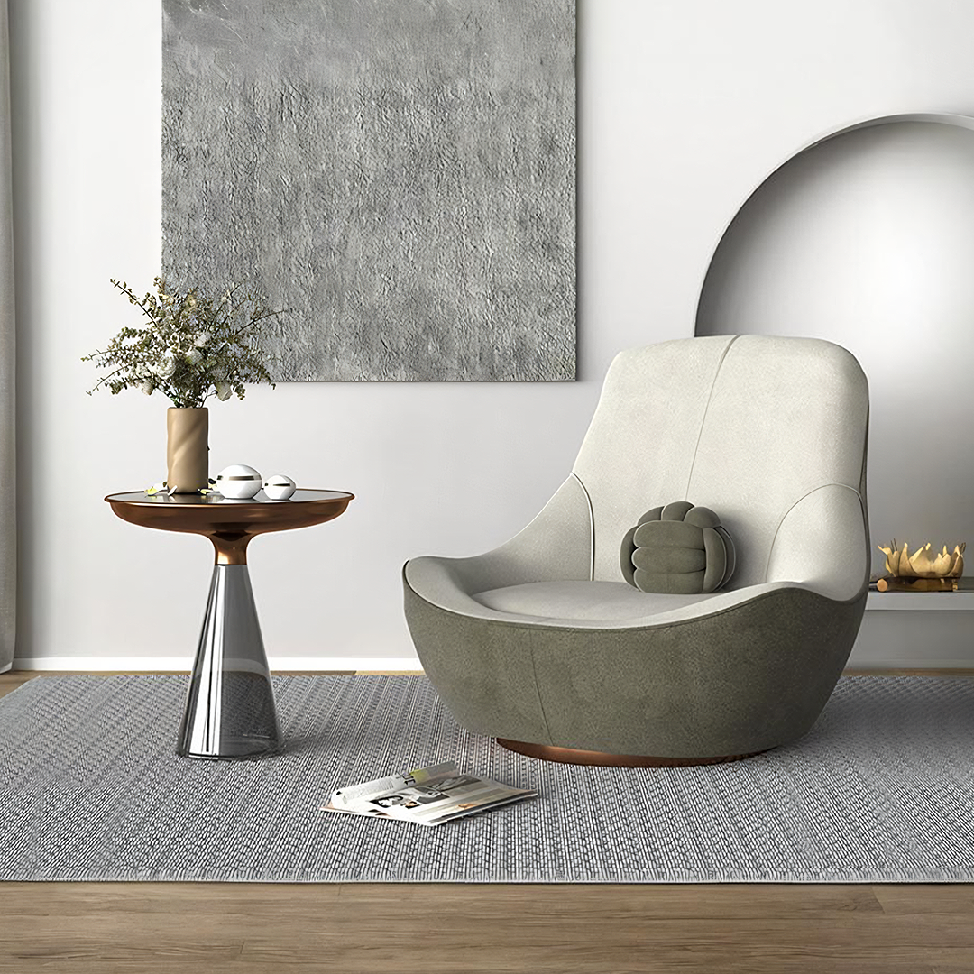 Topchance Icon Armchair, Suede - accent chair UK